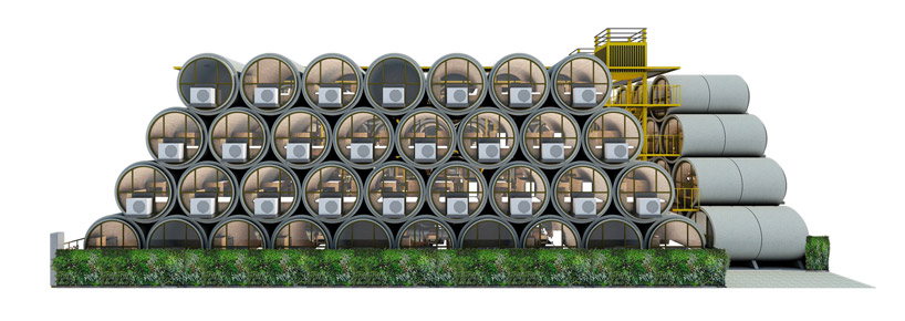 Opod Tube - mikro kuća kreirana unutar betonske cevi